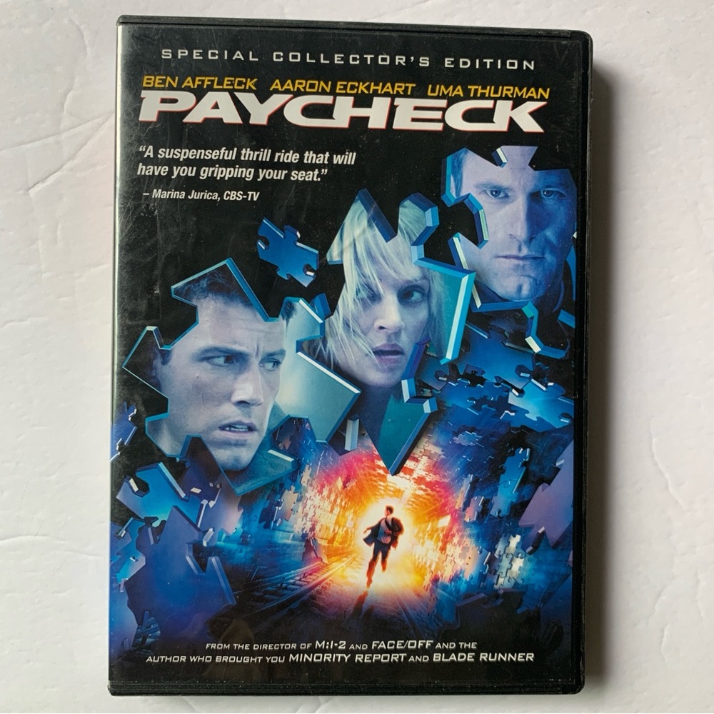 Paycheck 💜 Special Collector's Edition DVD